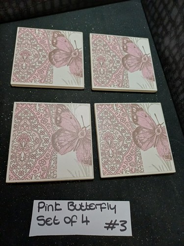Set 4 pink butterfly - #3,