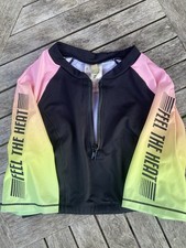 Girls' Cropped Lycra Zip Up Swim/Sun Top With UV Protection. H&M. Fits age 10-14