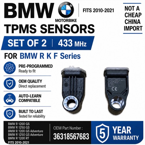 Bmw tpms tyre - 2x, pressure