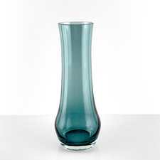 1960s Green Glass Vase Riihimaki Lasi Oy by Tamara Aladin , Finland