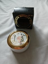 vintage Art of Chokin Trinket Box 24 KT Gold made in Japan. C5589/wP Boxed