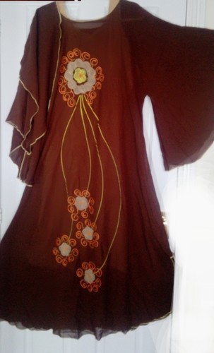 Brown kaftan length - kaftan-m/l, .length