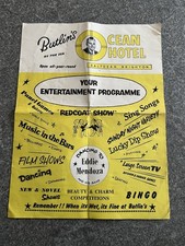 Butlin's Ocean Hotel Saltdean Brighton Holiday Entertainment Programme March ‘58