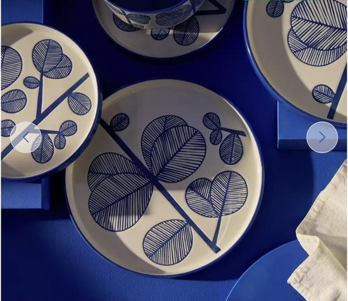 Habitat blue leaf piece - blue, 12