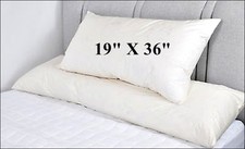 EXTRA LARGE PILLOW 19" X 36" SUPER SPRING BOUNCE HOTEL QUAILTY