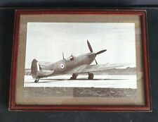 WW2 British RAF Air Ministry Framed B/W Photo of an Unidentified Spitfire