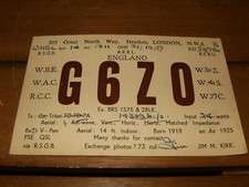 Antique Ham Radio Post Card