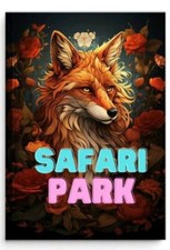 SAFARI PARK -  Adult Anti-Stress / Relaxing A4 Colouring Book