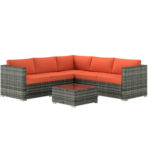 Outsunny pieces rattan - outsunny, 4