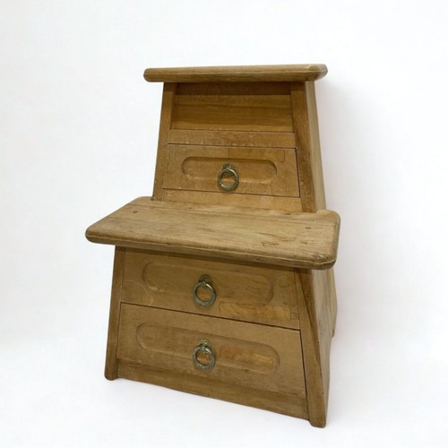 Showa retro wooden step stool - retro,