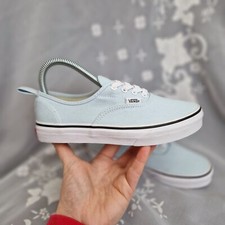 Vans Authentic UK 3 Trainers Girls Baby Blue / True White Skate Shoes Excellent
