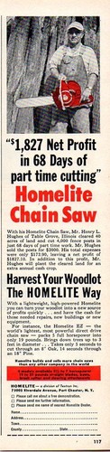 1957 vintage the - ad, homelite
