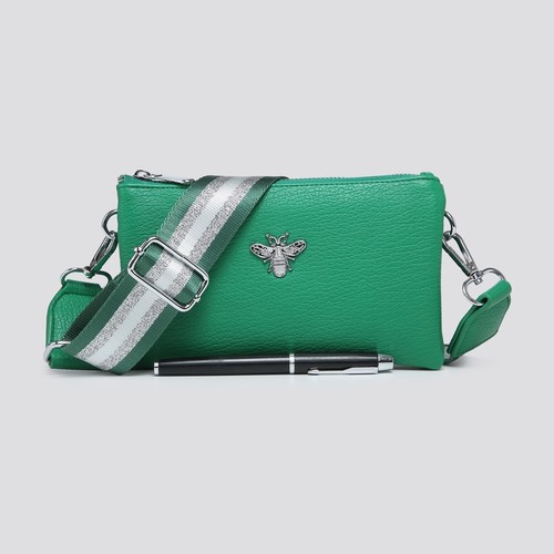 Premium faux leather crossbody - faux,
