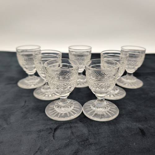 Antique dram glass set - set, of