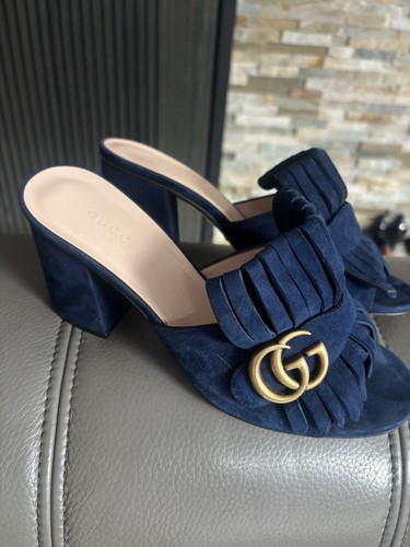 Gucci marmont suede fringe - gucci,