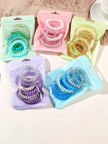 6pcs spiral cord hair - 6pcs,