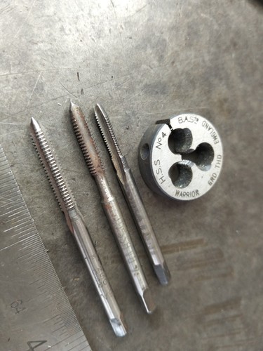 Hss split die tap - hss, set