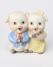 Vintage Cute Piglet Pig Girl