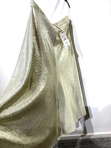 Zara gold sequin skirt size - gold,