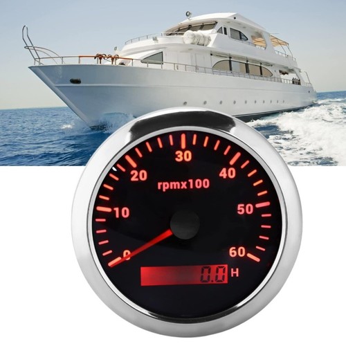 Black tachometer 85mm - black,