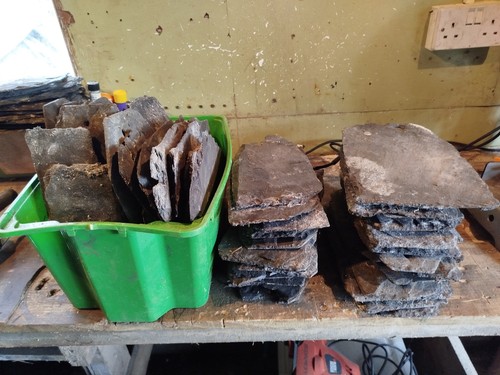 Roof slates - roof,