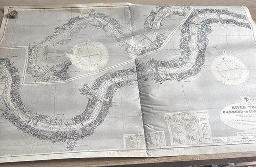 Vtg admiralty chart map 3319 - chart,