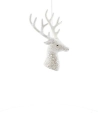 Festive 18cm Glitter Stag Head