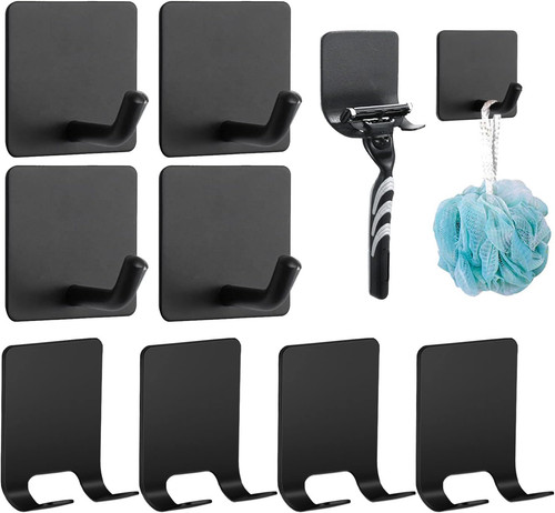 Pack adhesive hooks - 8, hooks,