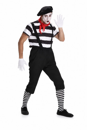 Mens mime artist costume - mime,