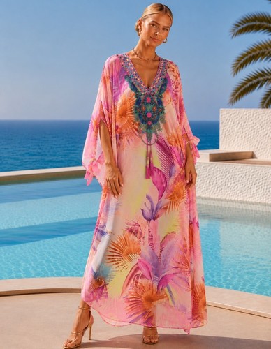 Camilla scarf tie kaftan one - kaftan,