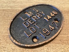 Original Railway Wagon Plate ~