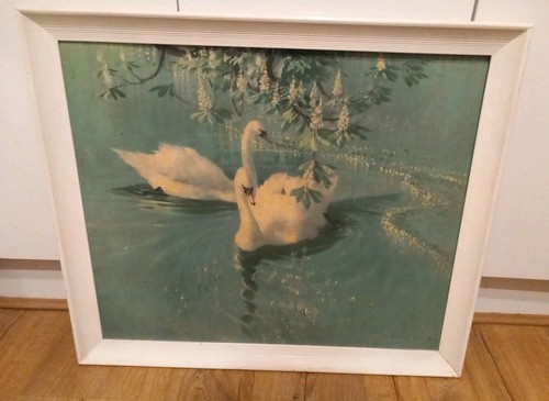 Vintage vernon ward - vintage, swans