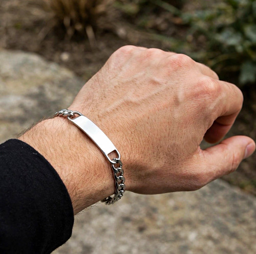 Silver tone stainless steel - tone,