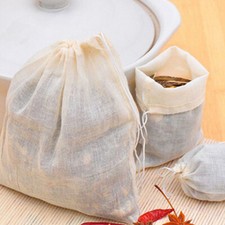 10 X Extra Large Empty Teabags String Heat Seal Filter Paper Herb Loose Tea Bag
