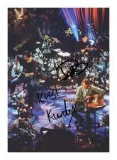 NIRVANA ENTIRE GROUP AUTOGRAPHED SIGNED A4 POSTER PHOTO PRINT