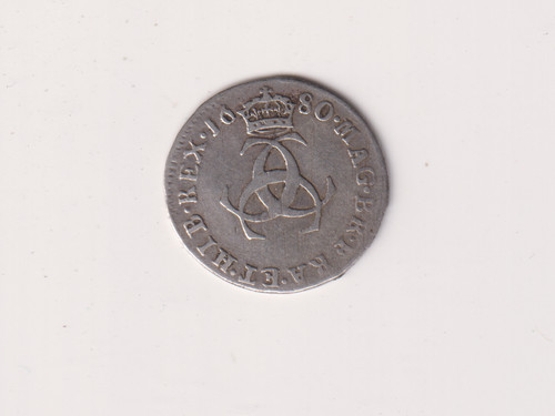 Charles the 2nd silver pence - 2nd,