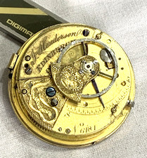 18??  Verge/Lever Henderson Edinburgh Fusee Pocket Watch Movement. Spares/Repair