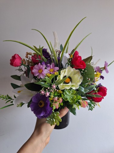 Artificial grave flowers - artificial,