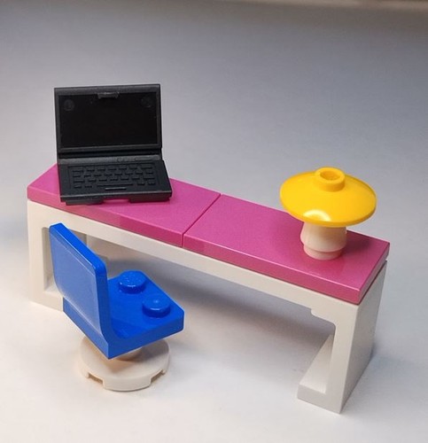 Lego pink home office desk - home,