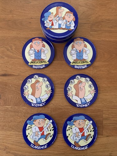 Tetley tea coasters - tea, tin