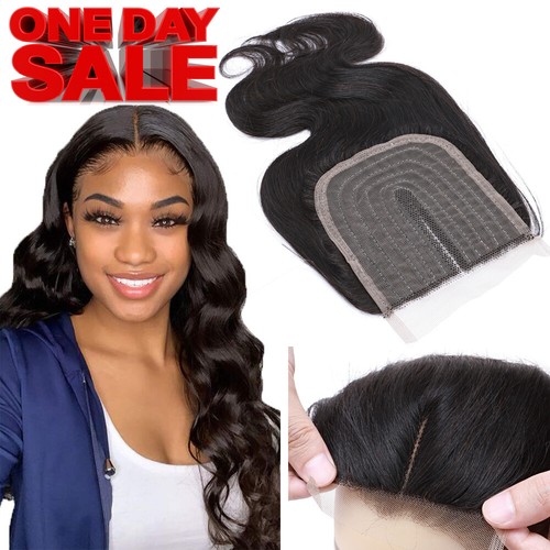 Straight lace closure - lace,