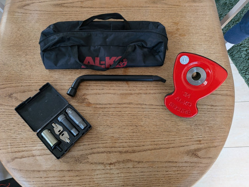 Caravan alko secure wheel lock - caravan,