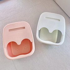 Folding Foot Bath Soak Tub W/ Massager Portable Foot Spa Basin for Home Relax UK