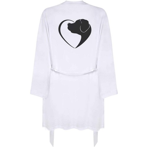 Dog heart dressing gown - 'dog,