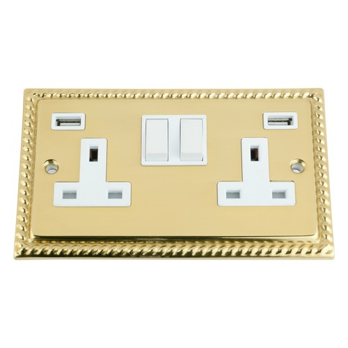 Usb socket gang georgian - 2,