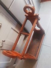 Antique hardwood walking stick / umbrella stand - unusual shaped ends