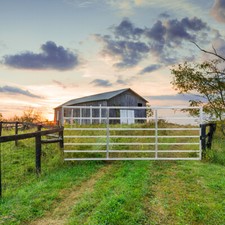 Galvanised Field Farm Entrance