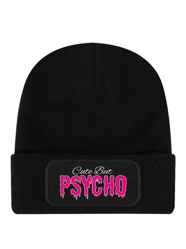 Cute but psycho black - cute, beanie