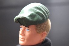 Vintage Action Man US Green Beret Marine green cap hat #d