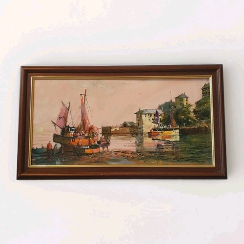 Vintage oil painting - oil, terry